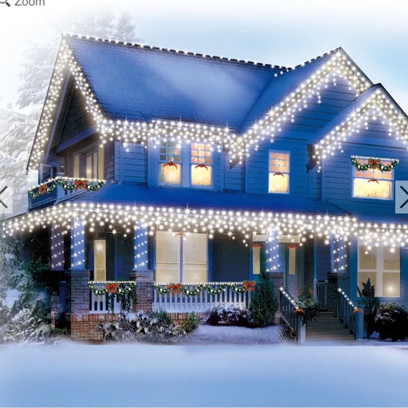 NWT 2 sets incandescent twinkling icicle lights house Christmas in & outdoor - Picture 1 of 4